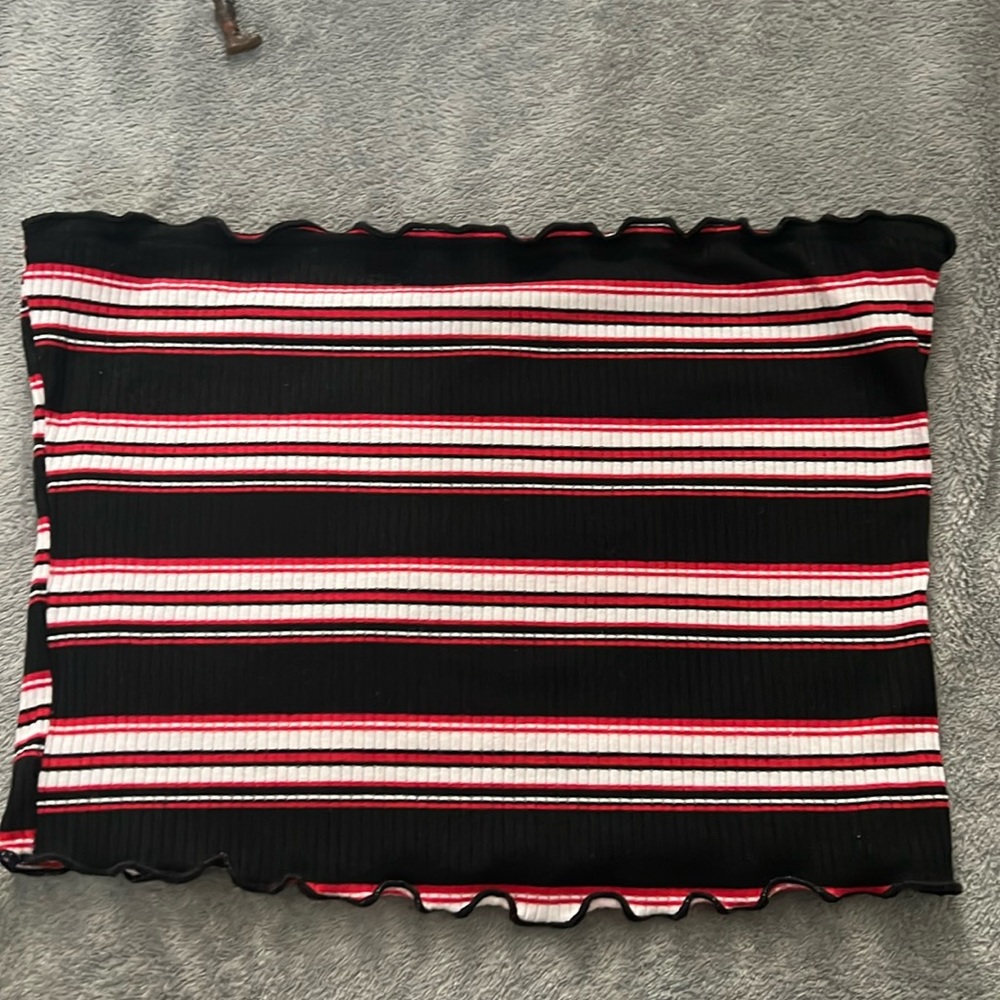striped tube top.